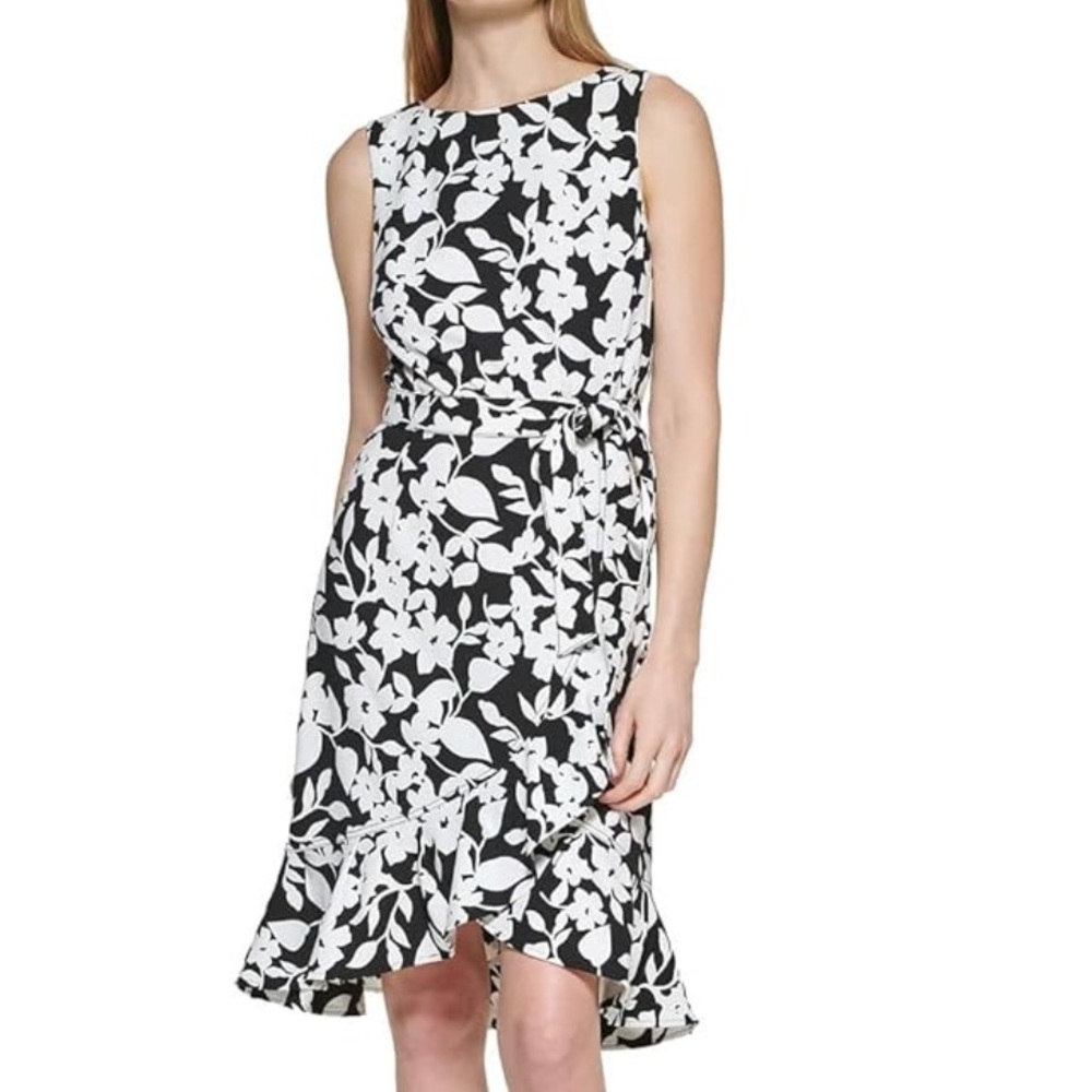 Calvin Klein Floral Sheath Dress Size 16